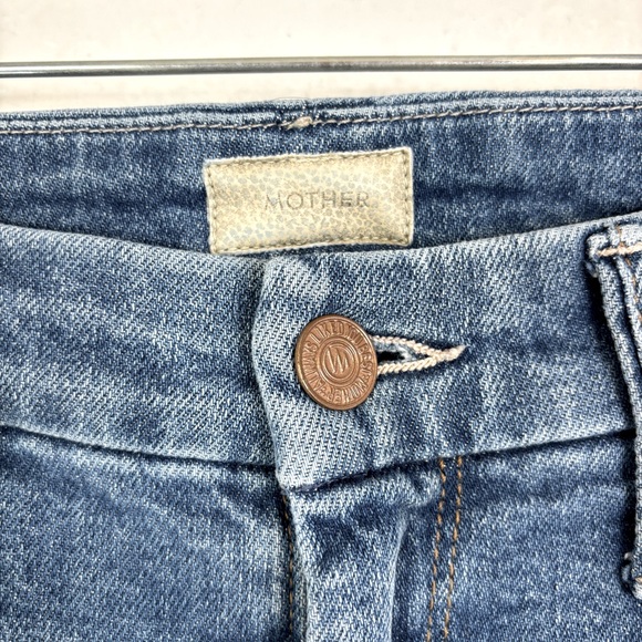 MOTHER High Waisted Looker Ankle Fray Jeans in Thrilling Shots - Picture 7 of 10